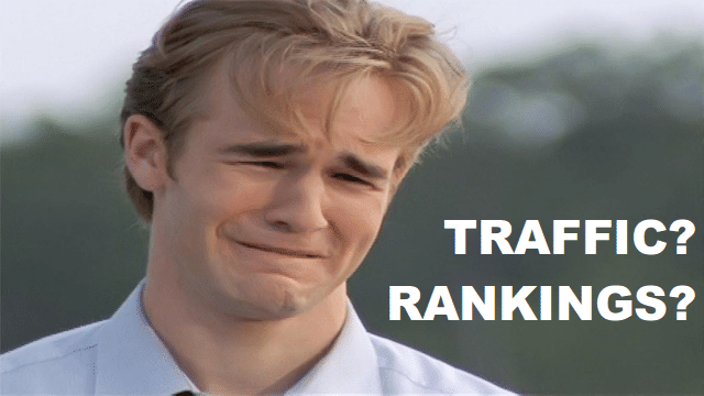 james vanderbeek crying because of bad traffic and rankings